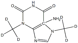 5-Amino-3,7-dimethyl-d6-xanthine 구조식 이미지