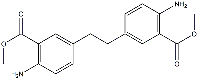 6,6'-Bis-amino-3,3'-ethanediyldibenzoic acid dimethyl ester Structure