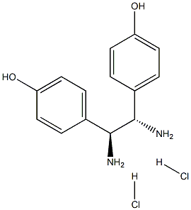 (S,S)-1,2-Bis(4-hydroxyphenyl)-1,2-ethanediamine dihydrochloride Structure