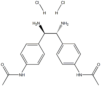 (R,R)-1,2-Bis(4-acetamidophenyl)-1,2-ethanediamine dihydrochloride 구조식 이미지