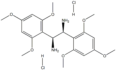 (S,S)-1,2-Bis(2,4,6-trimethoxyphenyl)-1,2-ethanediamine dihydrochloride 구조식 이미지