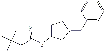 Tert-butyl 1-benzylpyrrolidin-3-ylcarbamate Structure