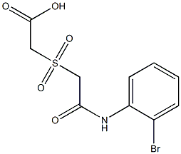 ({2-[(2-bromophenyl)amino]-2-oxoethyl}sulfonyl)acetic acid Structure