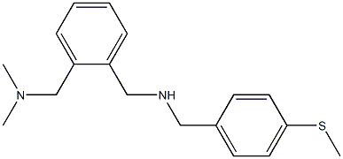 ({2-[(dimethylamino)methyl]phenyl}methyl)({[4-(methylsulfanyl)phenyl]methyl})amine Structure