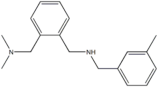 ({2-[(dimethylamino)methyl]phenyl}methyl)[(3-methylphenyl)methyl]amine 구조식 이미지