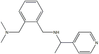 ({2-[(dimethylamino)methyl]phenyl}methyl)[1-(pyridin-4-yl)ethyl]amine 구조식 이미지