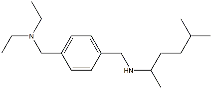 ({4-[(diethylamino)methyl]phenyl}methyl)(5-methylhexan-2-yl)amine 구조식 이미지