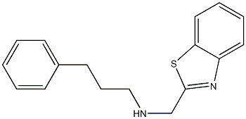 (1,3-benzothiazol-2-ylmethyl)(3-phenylpropyl)amine 구조식 이미지