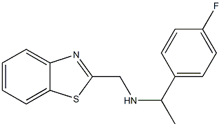 (1,3-benzothiazol-2-ylmethyl)[1-(4-fluorophenyl)ethyl]amine 구조식 이미지