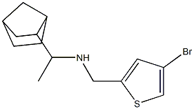 (1-{bicyclo[2.2.1]heptan-2-yl}ethyl)[(4-bromothiophen-2-yl)methyl]amine Structure