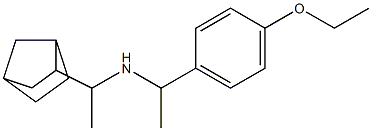 (1-{bicyclo[2.2.1]heptan-2-yl}ethyl)[1-(4-ethoxyphenyl)ethyl]amine 구조식 이미지