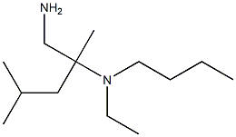 (1-amino-2,4-dimethylpentan-2-yl)(butyl)ethylamine Structure