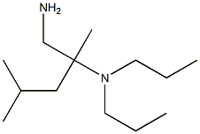 (1-amino-2,4-dimethylpentan-2-yl)dipropylamine Structure