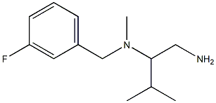 (1-amino-3-methylbutan-2-yl)[(3-fluorophenyl)methyl]methylamine 구조식 이미지