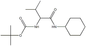 (1-Cyclohexylcarbamoyl-2-methyl-propyl)-carbamic acid tert-butyl ester 구조식 이미지