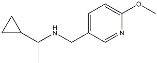 (1-cyclopropylethyl)[(6-methoxypyridin-3-yl)methyl]amine 구조식 이미지