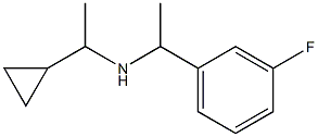 (1-cyclopropylethyl)[1-(3-fluorophenyl)ethyl]amine Structure