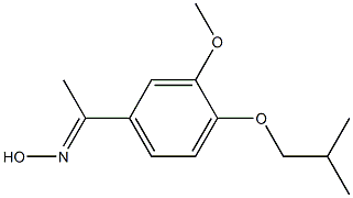 (1E)-1-(4-isobutoxy-3-methoxyphenyl)ethanone oxime 구조식 이미지