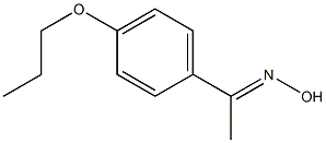 (1E)-1-(4-propoxyphenyl)ethanone oxime Structure