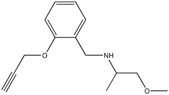 (1-methoxypropan-2-yl)({[2-(prop-2-yn-1-yloxy)phenyl]methyl})amine Structure
