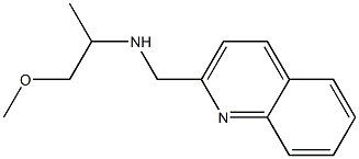 (1-methoxypropan-2-yl)(quinolin-2-ylmethyl)amine Structure
