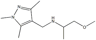 (1-methoxypropan-2-yl)[(1,3,5-trimethyl-1H-pyrazol-4-yl)methyl]amine 구조식 이미지