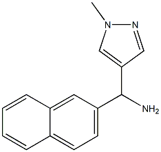 (1-methyl-1H-pyrazol-4-yl)(naphthalen-2-yl)methanamine 구조식 이미지