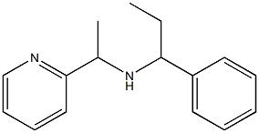 (1-phenylpropyl)[1-(pyridin-2-yl)ethyl]amine Structure