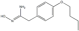 (1Z)-2-(4-butoxyphenyl)-N'-hydroxyethanimidamide 구조식 이미지