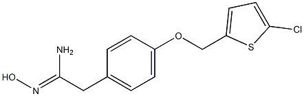 (1Z)-2-{4-[(5-chlorothien-2-yl)methoxy]phenyl}-N'-hydroxyethanimidamide Structure