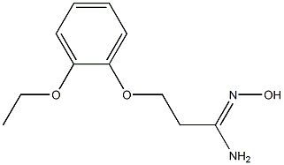 (1Z)-3-(2-ethoxyphenoxy)-N'-hydroxypropanimidamide Structure