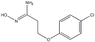 (1Z)-3-(4-chlorophenoxy)-N'-hydroxypropanimidamide Structure