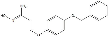 (1Z)-3-[4-(benzyloxy)phenoxy]-N'-hydroxypropanimidamide 구조식 이미지