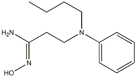 (1Z)-3-[butyl(phenyl)amino]-N'-hydroxypropanimidamide 구조식 이미지