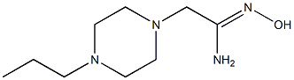 (1Z)-N'-hydroxy-2-(4-propylpiperazin-1-yl)ethanimidamide Structure