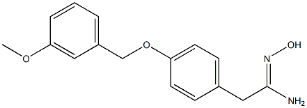 (1Z)-N'-hydroxy-2-{4-[(3-methoxybenzyl)oxy]phenyl}ethanimidamide 구조식 이미지