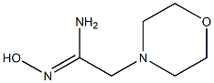 (1Z)-N'-hydroxy-2-morpholin-4-ylethanimidamide 구조식 이미지