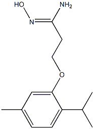 (1Z)-N'-hydroxy-3-(2-isopropyl-5-methylphenoxy)propanimidamide Structure