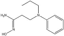 (1Z)-N'-hydroxy-3-[phenyl(propyl)amino]propanimidamide 구조식 이미지