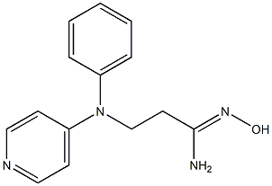 (1Z)-N'-hydroxy-3-[phenyl(pyridin-4-yl)amino]propanimidamide 구조식 이미지