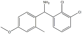 (2,3-dichlorophenyl)(4-methoxy-2-methylphenyl)methanamine 구조식 이미지
