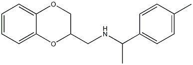 (2,3-dihydro-1,4-benzodioxin-2-ylmethyl)[1-(4-methylphenyl)ethyl]amine Structure