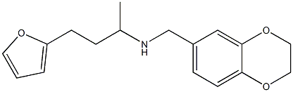 (2,3-dihydro-1,4-benzodioxin-6-ylmethyl)[4-(furan-2-yl)butan-2-yl]amine Structure