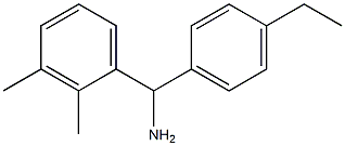 (2,3-dimethylphenyl)(4-ethylphenyl)methanamine Structure