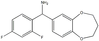 (2,4-difluorophenyl)(3,4-dihydro-2H-1,5-benzodioxepin-7-yl)methanamine Structure