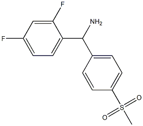 (2,4-difluorophenyl)(4-methanesulfonylphenyl)methanamine Structure