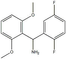 (2,5-difluorophenyl)(2,6-dimethoxyphenyl)methanamine Structure