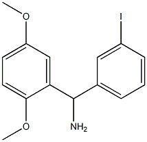 (2,5-dimethoxyphenyl)(3-iodophenyl)methanamine 구조식 이미지