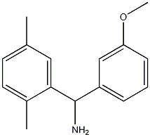 (2,5-dimethylphenyl)(3-methoxyphenyl)methanamine Structure