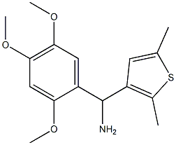 (2,5-dimethylthiophen-3-yl)(2,4,5-trimethoxyphenyl)methanamine Structure